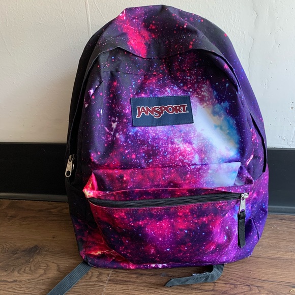 galaxy print backpack